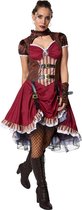 dressforfun - Steampunk edelvrouw XXL - verkleedkleding kostuum halloween verkleden feestkleding carnavalskleding carnaval feestkledij partykleding - 302299