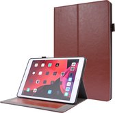 Voor iPad 10.2 / iPad Pro 10.5 Crazy Horse Texture Horizontale Flip Leather Case met 2-vouwbare houder en kaartsleuf (bruin)