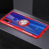 Krasbestendige TPU + acryl ringbeugel beschermhoes voor Xiaomi Redmi 7 (rood)