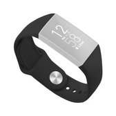 Voor Fitbit Charge 3 18 mm effen kleur siliconen band A (zwart)