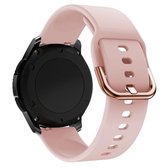 22 mm voor Huawei horloge GT2e / GT / GT2 46 mm kleur gesp siliconen horlogeband (roze)