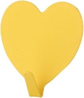 10 stuks liefde hart haak roestvrij staal hartvormige kamer decoratie haak (geel)