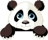 2 STKS Schattige Dieren Lichtschakelaar Sticker Kids Baby Nursery Home Verwijderbare Muursticker (Panda)