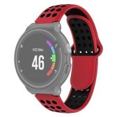 Voor Garmin Forerunner 220/230/235/630/620 / 735xt siliconen band (rood zwart)