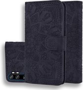 Voor Geschikt voor Xiaomi Mi CC9 Pro / Mi Note 10 / Mi Note 10 Pro Reliëf Zonnebloempatroon Horizontale Flip PU lederen hoes met houder & kaartsleuven & portemonnee & lanyard (zwar