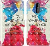 Voor Nokia 3.2 3D-schilderij Gekleurd tekeningpatroon Horizontaal Flip TPU + PU-lederen hoes met houder & kaartsleuven & portemonnee & lanyard (Engels alfabet)