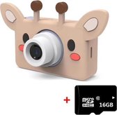 D9 8.0 megapixellens Mode dunne en lichte mini digitale sportcamera met 2.0 inch scherm & girafvorm beschermhoes & 16G geheugen voor kinderen