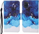 Voor Samsung Galaxy A31 Gekleurde Tekening Patroon Horizontale Flip Leren Case met Houder & Kaartsleuven & Portemonnee & Lanyard (Aquarel Vis)