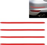 4 stuks auto-styling willekeurige decoratieve sticker (rood)