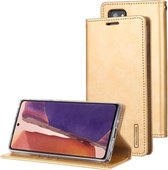 Voor Samsung Galaxy Note20 GOOSPERY BLUE MOON Crazy Horse Textuur Horizontale Flip Leather Case Met Beugel & Card Slot & Portemonnee (Goud)