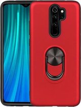 Voor Xiaomi Redmi 9360 graden roterende multifunctionele stent PC + TPU-hoes met magnetische onzichtbare houder (rood)