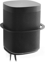 Netwerkkabelpoort Upgrade Metalen luidspreker Muurbeugel voor SONOS One SL / PLAY: 1 (zwart)