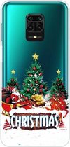 Voor Xiaomi Redmi Note 9S Christmas Series Transparante TPU beschermhoes (Retro Old Man)