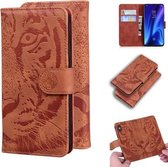 Voor Xiaomi Mi 9T / 9T Pro / Redmi K20 / K20 Pro Tijger Embossing Patroon Horizontale Flip Leren Case met Houder & Kaartsleuven & Portemonnee (Bruin)