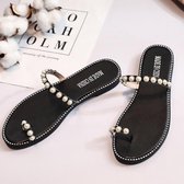 Stijlvolle en comfortabele open teen sandalen voor dames (kleur: zwart maat: 38)