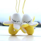 Banaan Pluche Sleutelhanger Kleine Hanger Gevulde Pluche Bananen Sleutelhangers 1 STKS Banaan Hanger