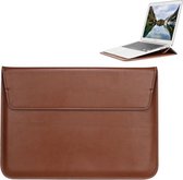 Universele envelopstijl PU lederen tas met houder voor ultradunne notebook-tablet-pc 11,6 inch, afmeting: 32,5x21,5x1cm (bruin)