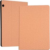 Voor Huawei T5 10.1 inch Doek Horizontaal Links En Rechts Open Beugel Effen Kleur Beschermende Shell TPU Bodem Shell (Goud)