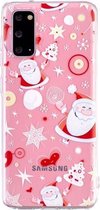 Voor Samsung Galaxy S20 Ultra Christmas Pattern TPU Protective Cas (Happy Santa Claus)