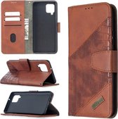 Voor Samsung Galaxy A42 5G Bijpassende Kleur Krokodil Textuur Horizontale Flip PU Lederen Case met Portemonnee & Houder & Kaartsleuven (Bruin)