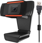 A870 480P Pixels HD 360 graden webcam USB 2.0 pc-camera met microfoon voor Skype computer pc-laptop, kabellengte: 1,4 m (oranje)