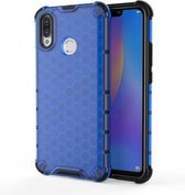 Voor Huawei Nova 3i schokbestendige honingraat pc + TPU-hoes (blauw)