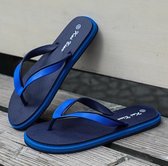Modetrend lichtgewicht slippers voor heren (kleur: zwart blauw maat: 40)