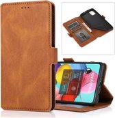 Voor Samsung Galaxy A51 Retro Magnetische Sluiting Horizontale Flip Leren Case met Houder & Kaartsleuven & Fotolijst & Portemonnee (Bruin)