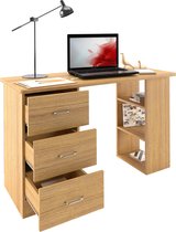 Piranha Furniture Guppy Bureau - Eikenhout - Laden - Planken - Opslagruimte - PC54o