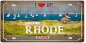 Retro Muur Decoratie uit Metaal Grieks 30x15CM DC-1414