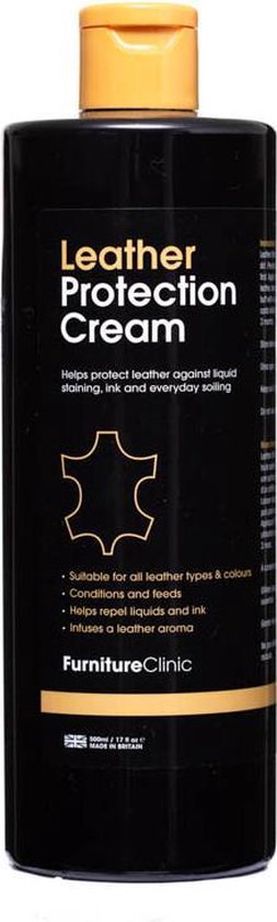 Leer Protectie Crème - Onderhoud van Leer / Leder - Bescherm crème voor Leer  - 500 ml | bol.com