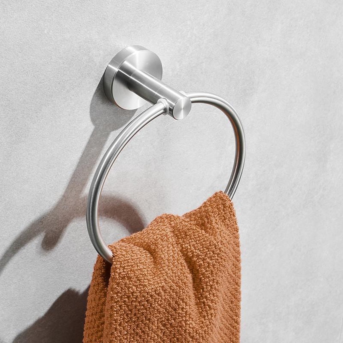 TDR - handdoekring - RVS - Ø 18 cm - zilverkleurig