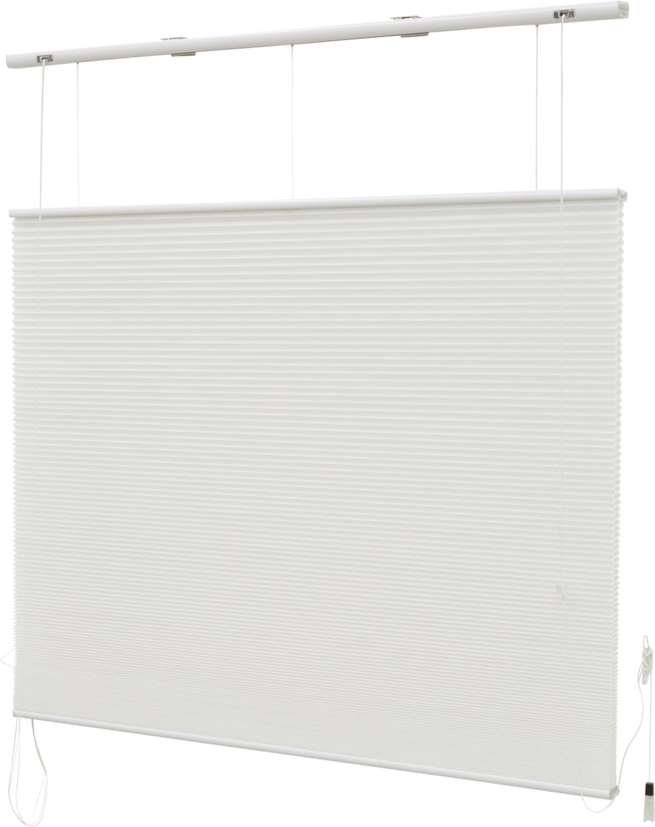 INTE Plisségordijn TDBU Dubbel unicolor Wit 120x175cm