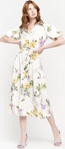 LOLALIZA Maxi-jurk met bloemenprint - Ecru - Maat 38