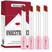 Geschenkset vrouwen | Make up set verjaardag geschenk Matte Cigarette Lipstick Pack Set | 4 Colors Red Moisturizer Smooth Lip Stick | Long Lasting Waterproof Liquid Lipstick