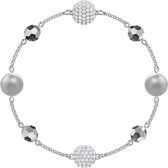 Swarovski Remix Strand Armband  (Lengte: 18.00 cm) - Zilver