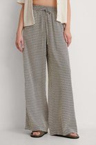 NA-KD Palazzo Vrouwen Broek - Multi Colour Print - Maat EU 36