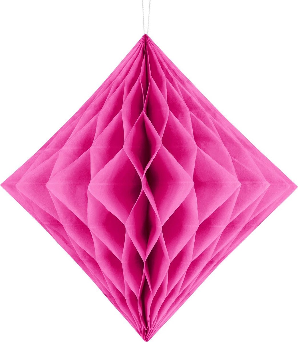 Honeycomb Diamant Donker Roze 20cm