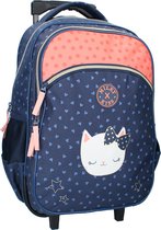 Milky Kiss Cats Have More Fun - Rugzaktrolley - 50,3 L - Navy Blauw