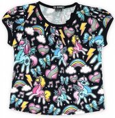 Six Bunnies T-Shirt Unicorns Maat 6-8 jaar