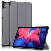 Tri-Fold Book Case - Lenovo Tab P11 (Plus) Hoesje - Grijs