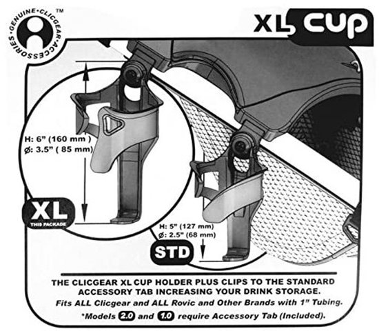 Clicgear XL Fleshouder Voor Clicgear Trolleys van Clicgear — afbeelding 4