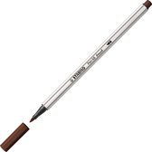 STABILO Pen 68 Brush - Premium Brush Viltstift - Met Flexibele Penseelpunt - Bruin - per stuk