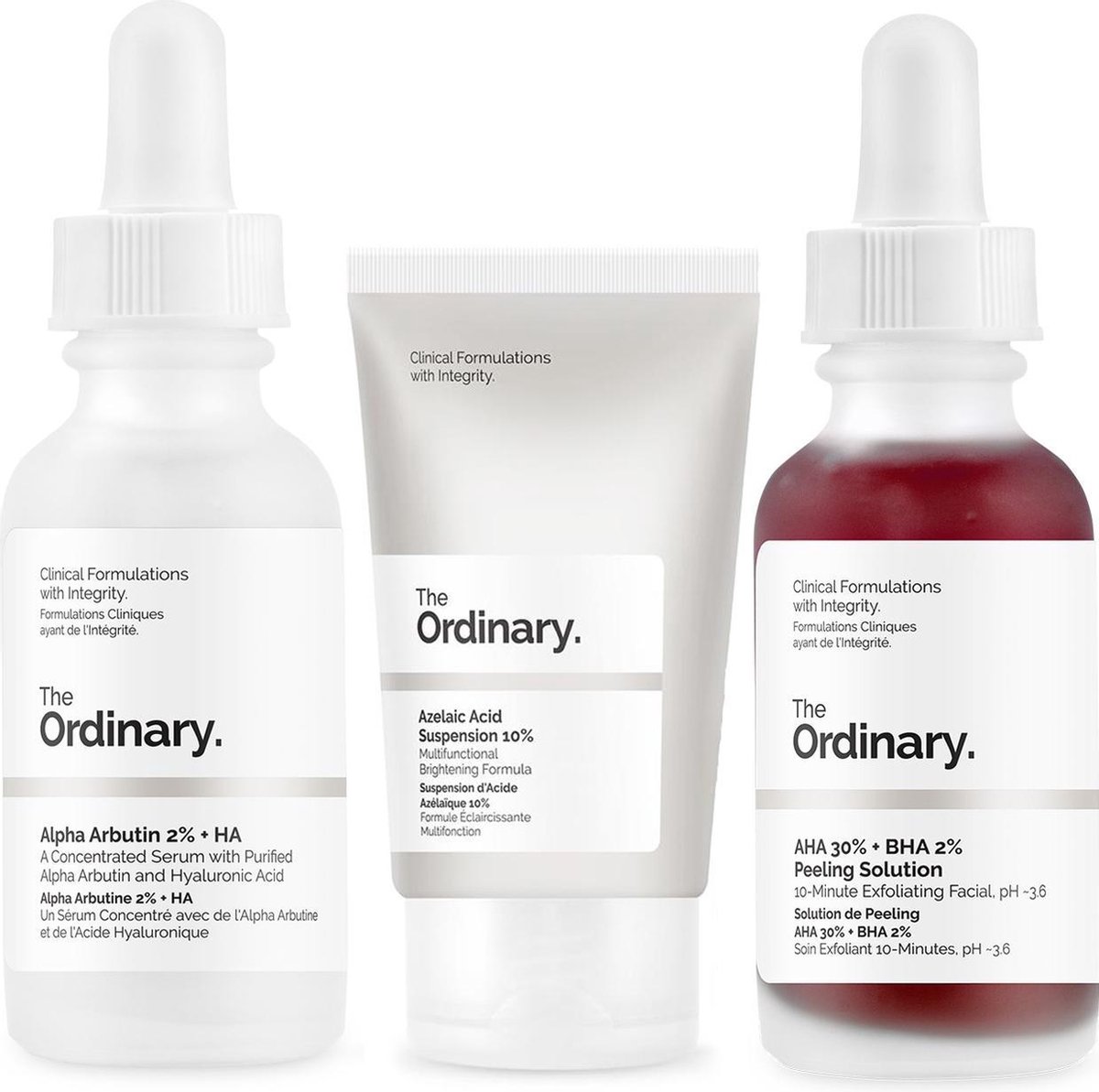 The Ordinary Tripple set Tegen onzuiverheden Voor een strakke huid Egale huid...