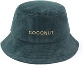 Bucket hat - Coco - Groen - M/L - Corduroy - Hoedje - Zonnehoed - Warm
