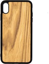 Apple Iphone XS Max Houten GSM Hoesje Eik Hout Shockproof TPU Case Hoes Uniek Design Telefoon Zwart Protection Geschenk Kerstmis Vaderdag Moederdag Verjaardag