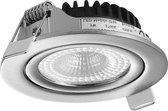 LED inbouwspot Nikkel - Dimbaar - 5 Watt - 3000K Warm Wit - IP44 (Stof en spatwaterdicht) - Inbouwdiepte 23 mm