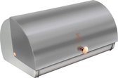 Berlinger Haus Broodtrommel Moonlight 38,5 X 28 Cm Rvs Zilver