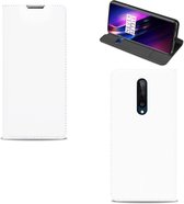Bookcase Hoesje OnePlus 8 Wit met Pashouder
