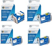 G&G Epson 27XL Inktcartridge Zwart, Cyaan, Magenta, Geel - Huismerk